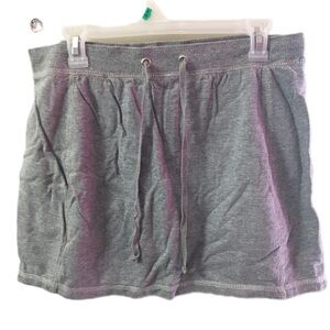 Gray Drawstring skirt
